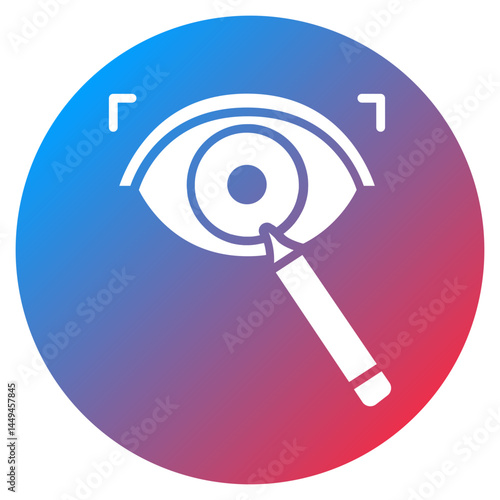 Eye Examination Vector Icon
