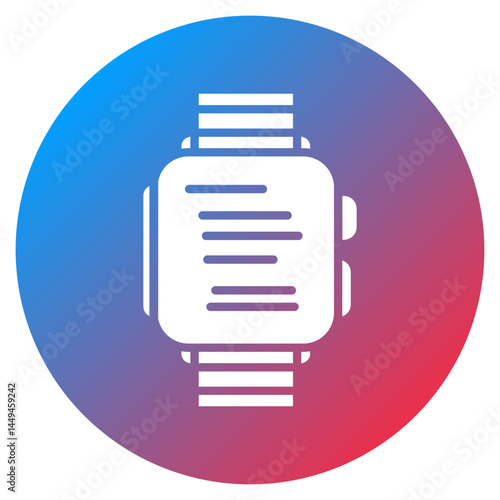 Smartwatch Alarm Vector Icon