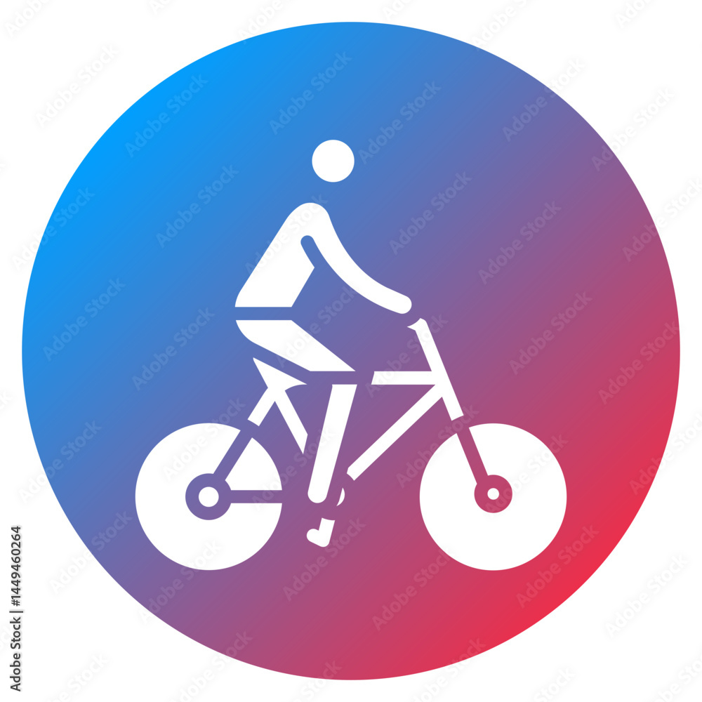 Obraz premium Quiet Ride Vector Icon
