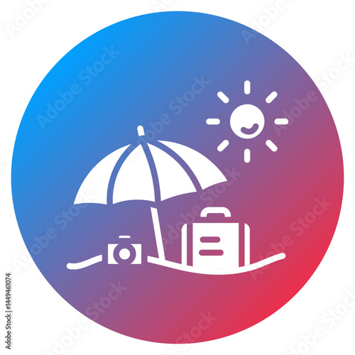 Staycation Vector Icon