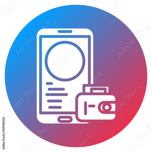 Travel Budget App Vector Icon