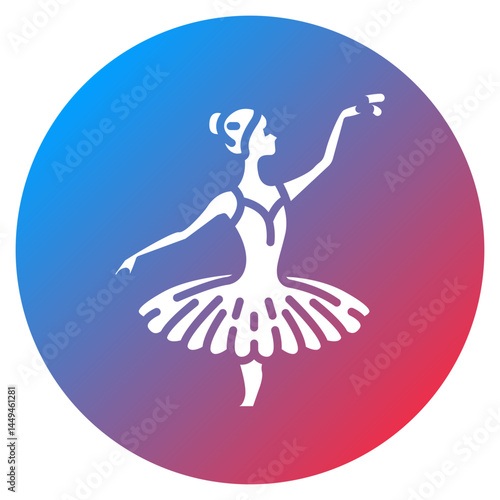 Ballet Dancer Vector Icon