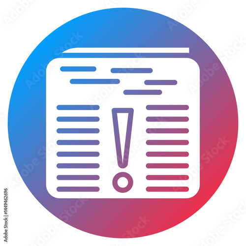 Breaking News Vector Icon