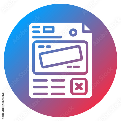 Press Embargo Vector Icon