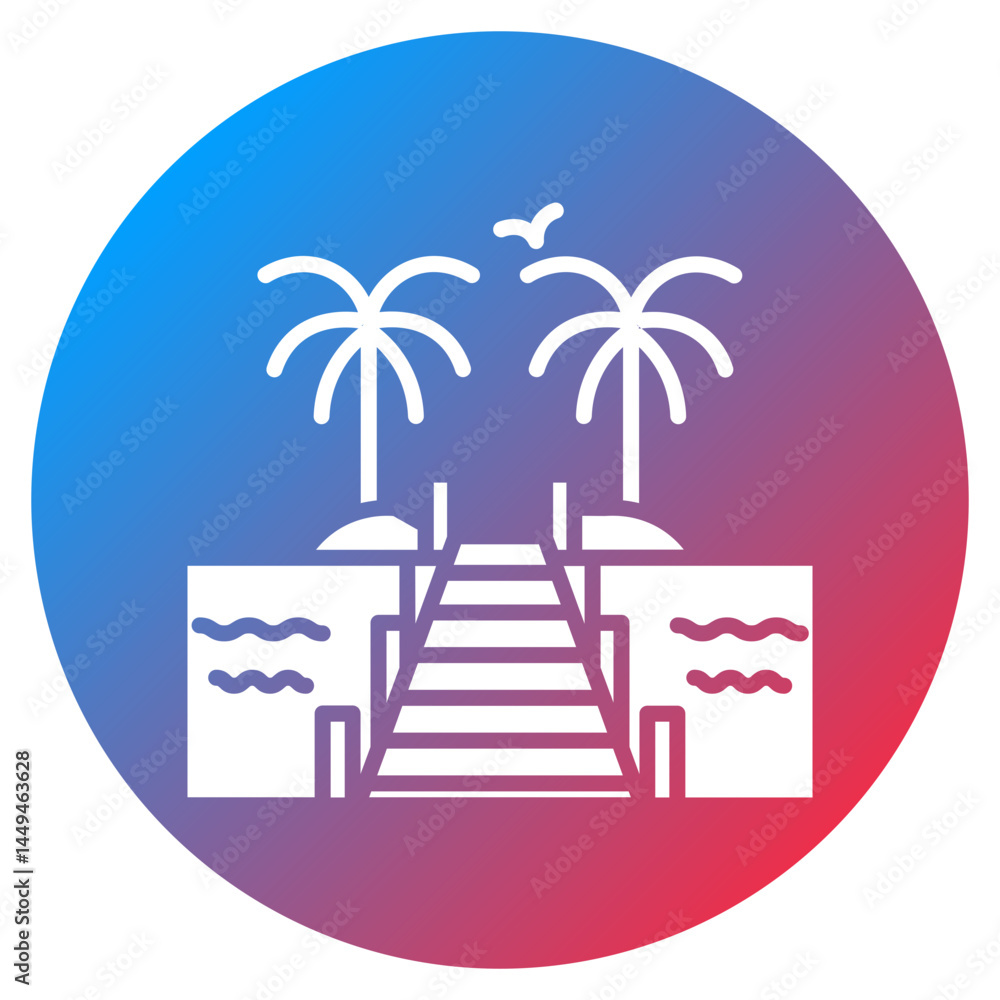 Obraz premium Jetty Vector Icon