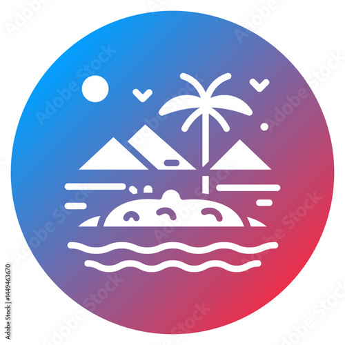 Lagoon Vector Icon