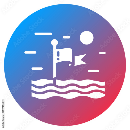 Nautical Flag Vector Icon
