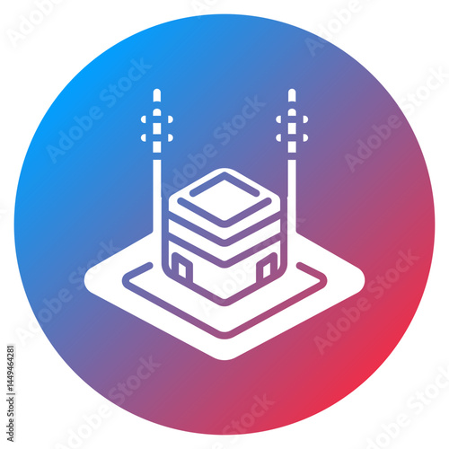 Tawaf Path Vector Icon