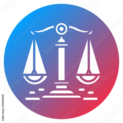 Crooked Scales Vector Icon