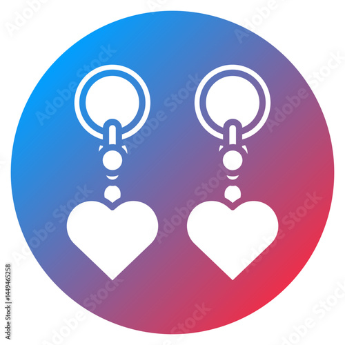 BFF Keychains Vector Icon