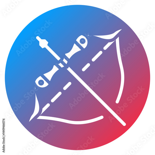 Bow String Vector Icon