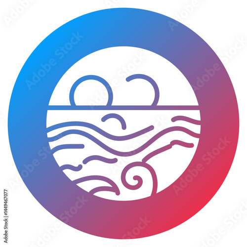 Tidal Pool Vector Icon