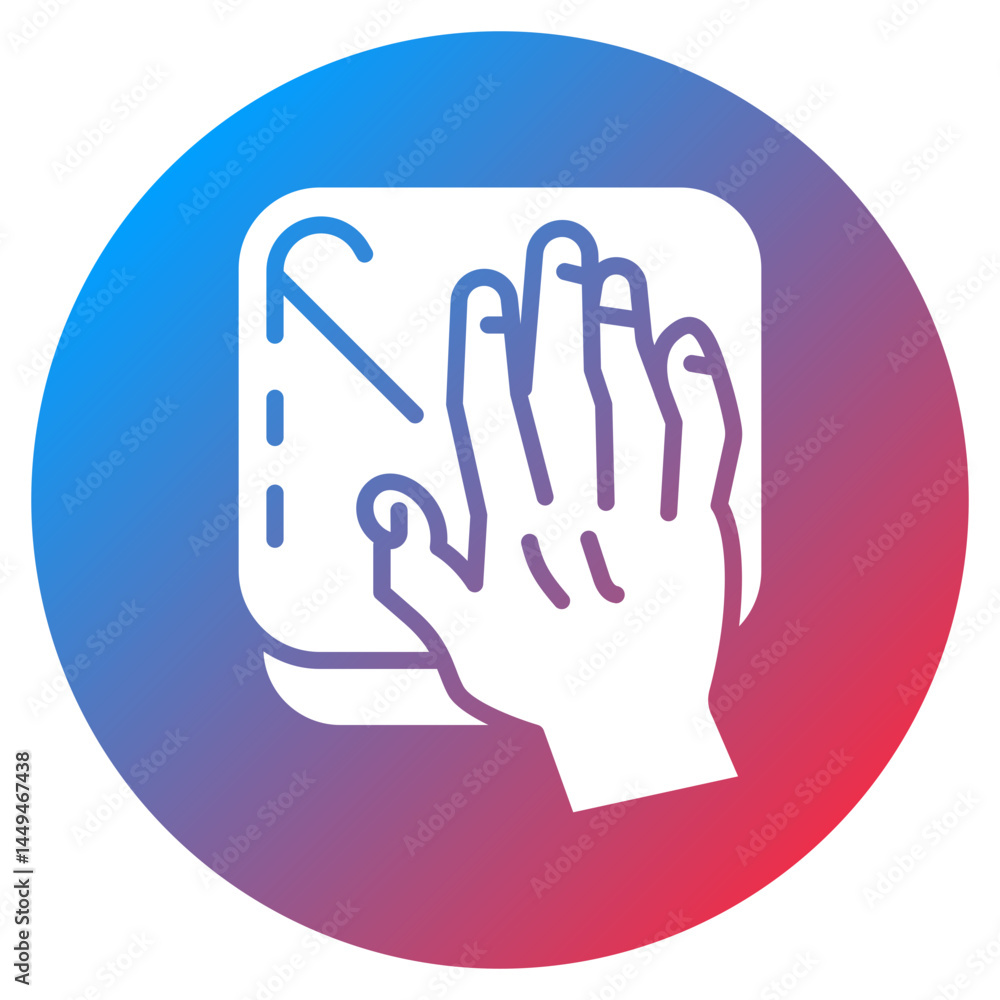 Obraz premium Climbing Chalk Block Vector Icon