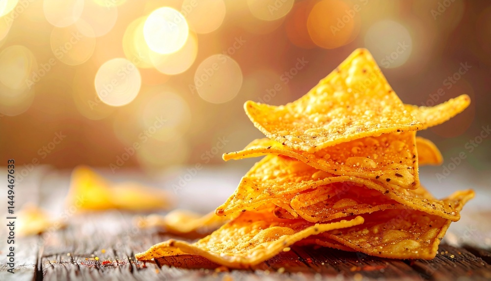 Photo of Tortilla Chips with a blurred background Photo of Tortilla Chips with a blurred background