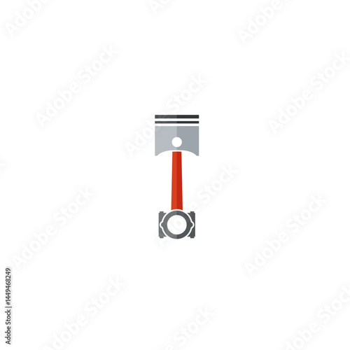 Bike piston flat vector design