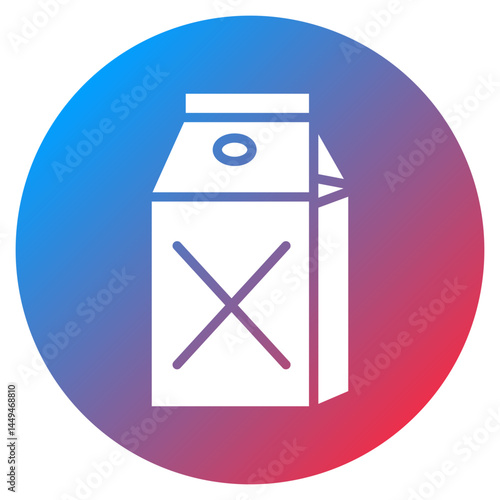 Dairy Intolerance Vector Icon