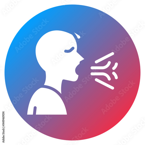 Persistent Wheeze Vector Icon
