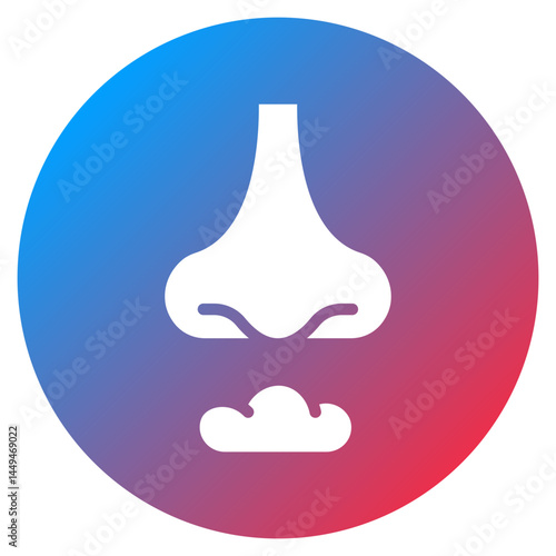 Nasal Irritation Vector Icon