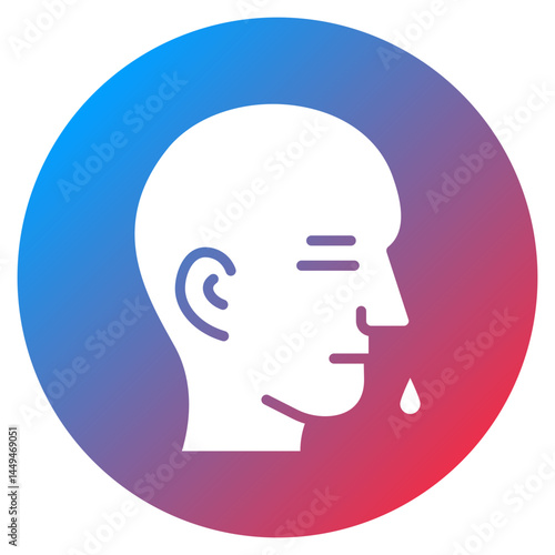 Postnasal Drip Vector Icon