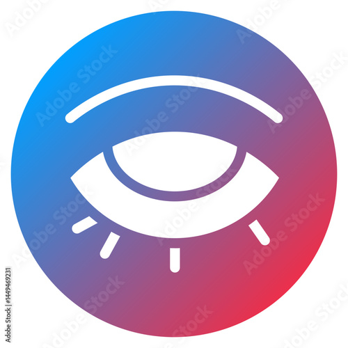 Swollen Eyelids Vector Icon