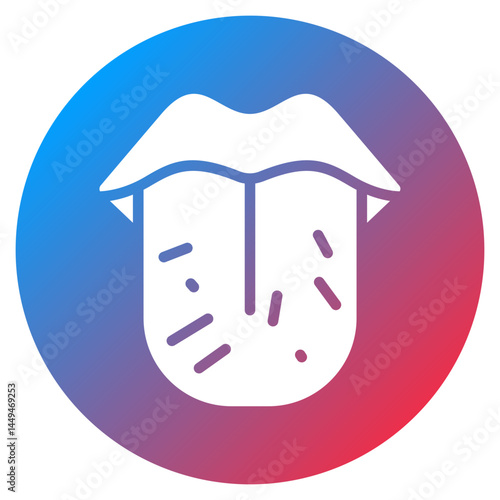 Tongue Swelling Vector Icon