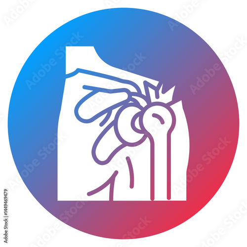 Frozen Shoulder Vector Icon