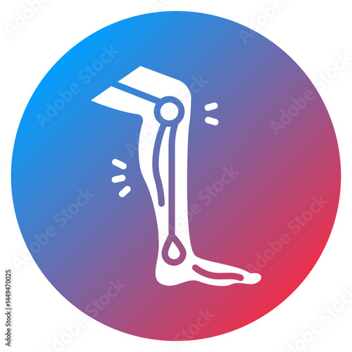 Tendon Rupture Vector Icon