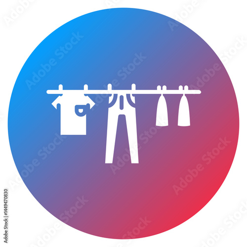 Damp Clothes Vector Icon