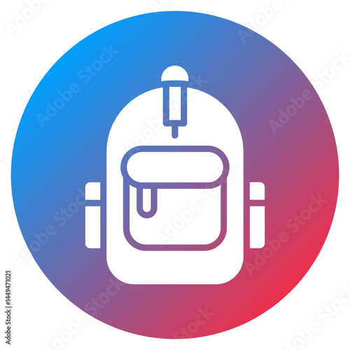 Monsoon Backpack Vector Icon