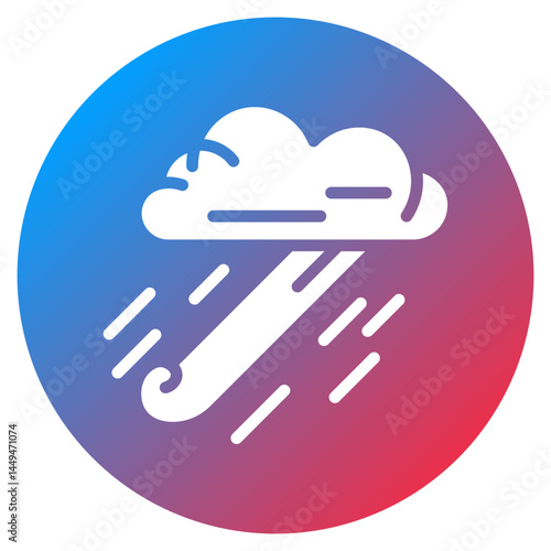 Monsoon Breeze Vector Icon