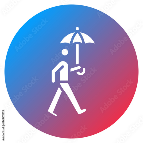 Monsoon Journey Vector Icon