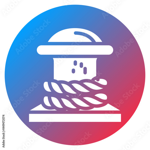 Jetty Bollard Vector Icon