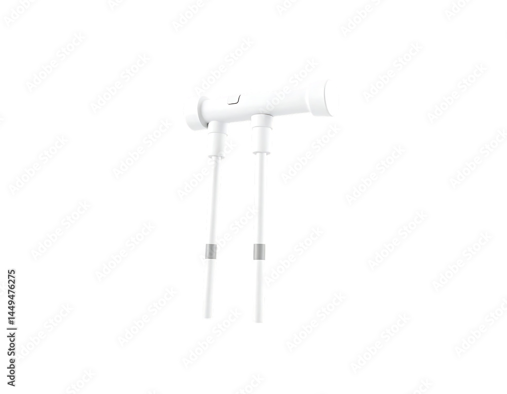 Fototapeta premium White Microphone for Audio Recording and Broadcasting