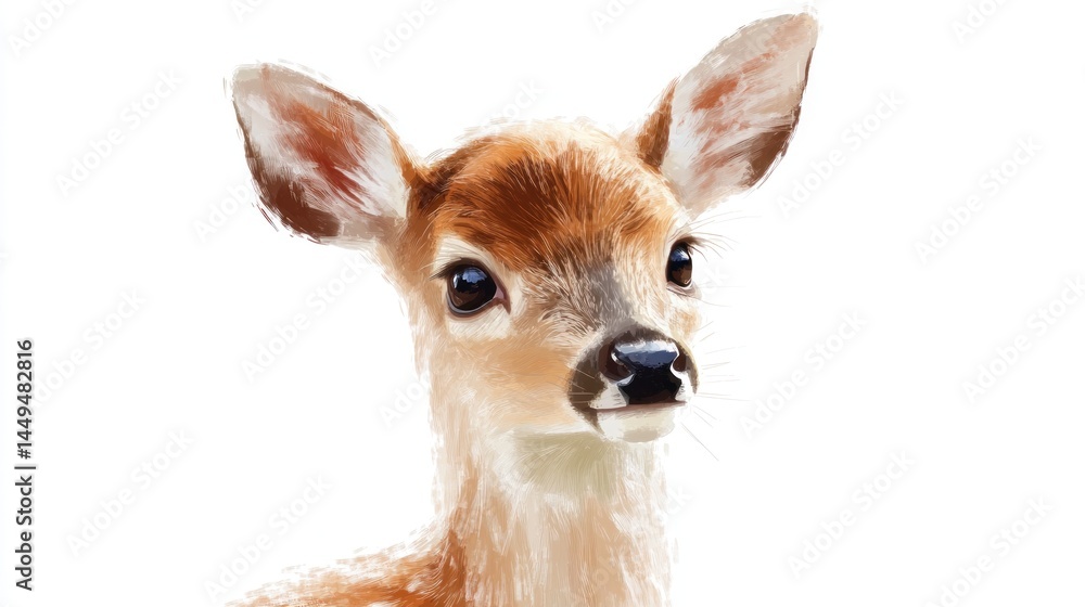 Cute fawn portrait Cute fawn portrait