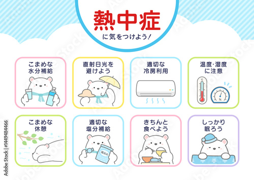 熱中症対策 熱中症予防のポスター 