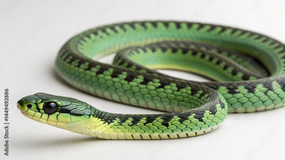 Fototapeta premium Boomslang on studio background