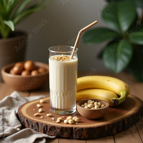 coffee and banana smoothie