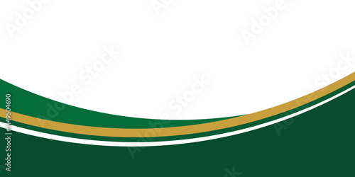 elegant green luxury wave islamic footer frame background.