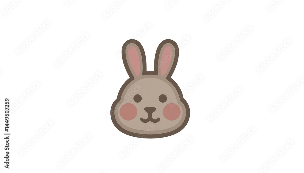 Obraz premium Adorable rabbit closeup, a detailed portrait of bunny's pink nose and whiskers
