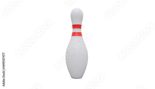 Dynamic red and white bowling ball showcasing the thrill of the sport striking