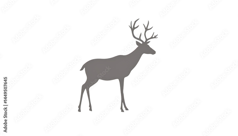 Mystical encounter, a solitary deer in the enchanting embrace of shadows majestic Mystical encounter, a solitary deer in the enchanting embrace of shadows majestic