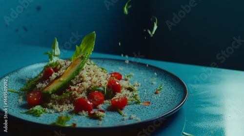 Quinoa Salad with Avocado, Tomatoes, and Greens: A Vibrant and Healthy Dish