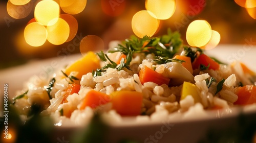 Aromatic Vegetable Rice Dish with Seasonal Vegetables