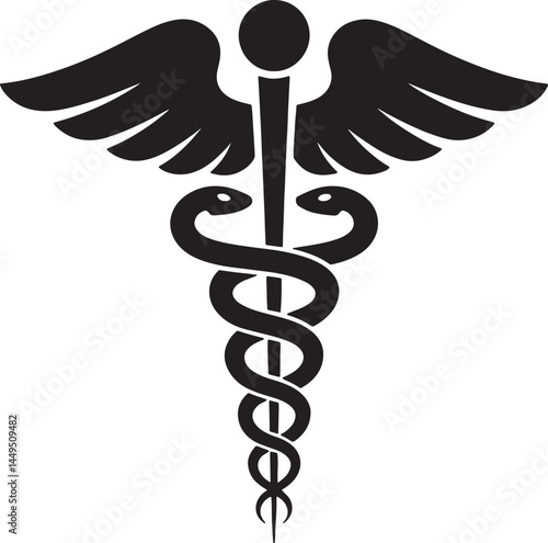 Medical logo blank and white vector