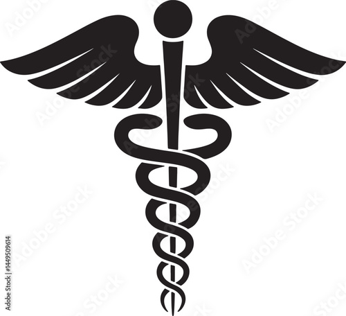 Medical logo blank and white vector
