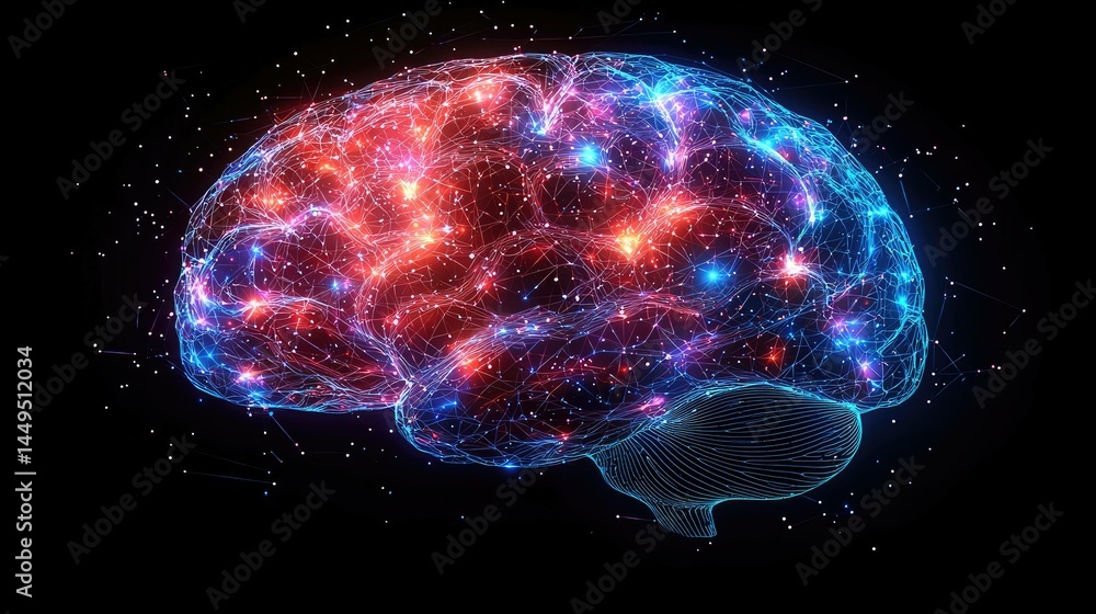 Abstract brain illustration Abstract brain illustration