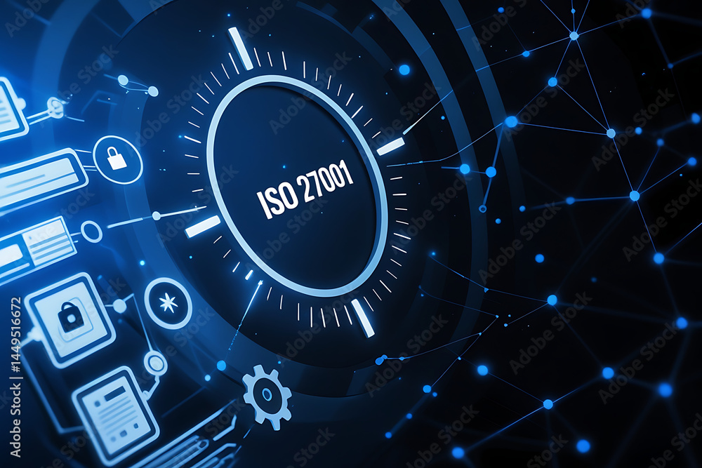 ISO 27001, ISO certification, ISO 27001 certified business, Information security management system. International Organization for Standardization. businessman doing ISO verification on a laptop ISO 27001, ISO certification, ISO 27001 certified business, Information security management system. International Organization for Standardization. businessman doing ISO verification on a laptop