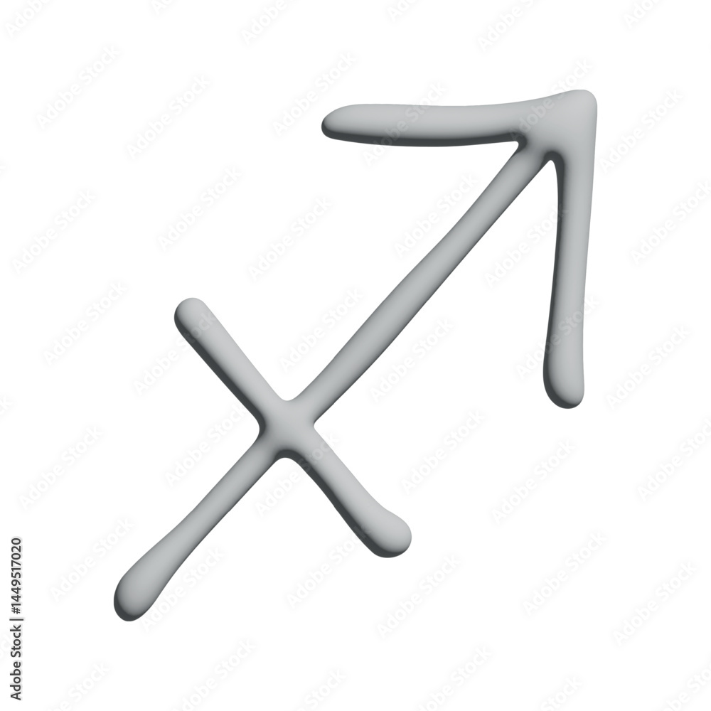 3d sagittarius zodiac sign Esoteric symbol Astrology clipart Element for design 3d sagittarius zodiac sign Esoteric symbol Astrology clipart Element for design