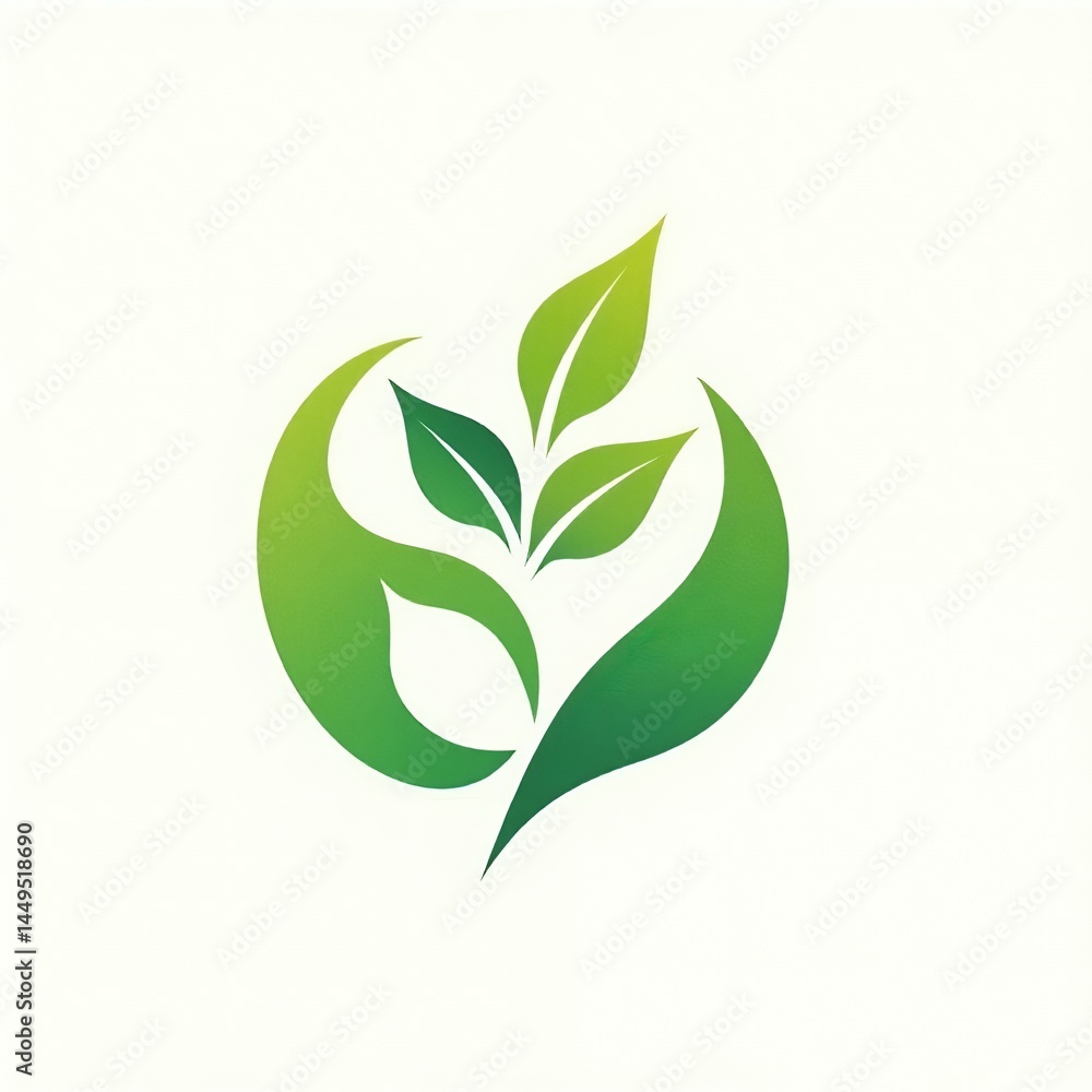 an image of a green leaf logo with a circle, there is a green leaf logo that is on a white background an image of a green leaf logo with a circle, there is a green leaf logo that is on a white background