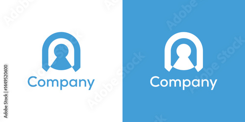 simple key icon logo design